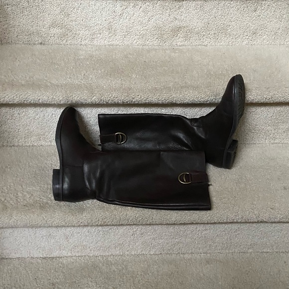 LAUREN RALPH LAUREN SHOES/ RALPH LAUREN SARIAH/KNEE HIGH LEATHER BOOTS/ BROWN/7M - Picture 6 of 6